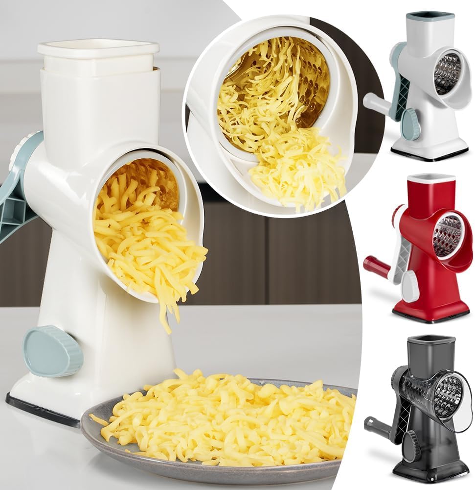 3-in-1 Vegetable Cutter & Grater – Manual Kitchen Slicer Tool