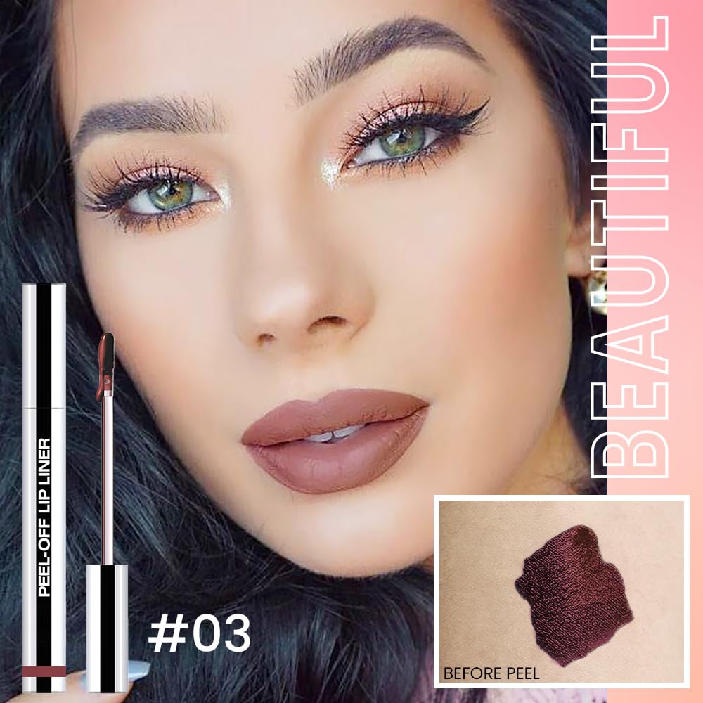 Long Lasting Peel Off Lip Liner Stain, Cosmetic Makeup Tool for women
