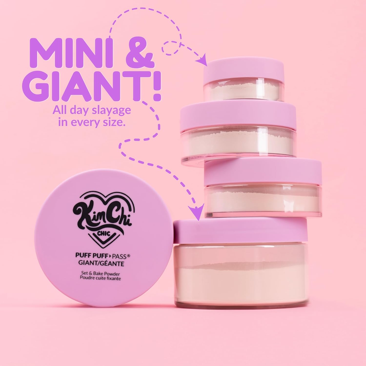 Beauty Puff Puff Pass Set and Bake Setting Powder for Makeup