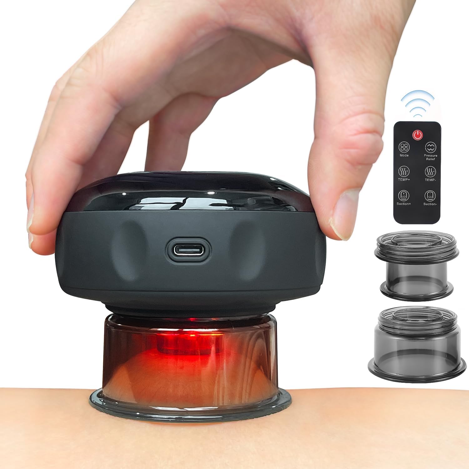 Red Light Physiotherapy Electric Cupping Massager