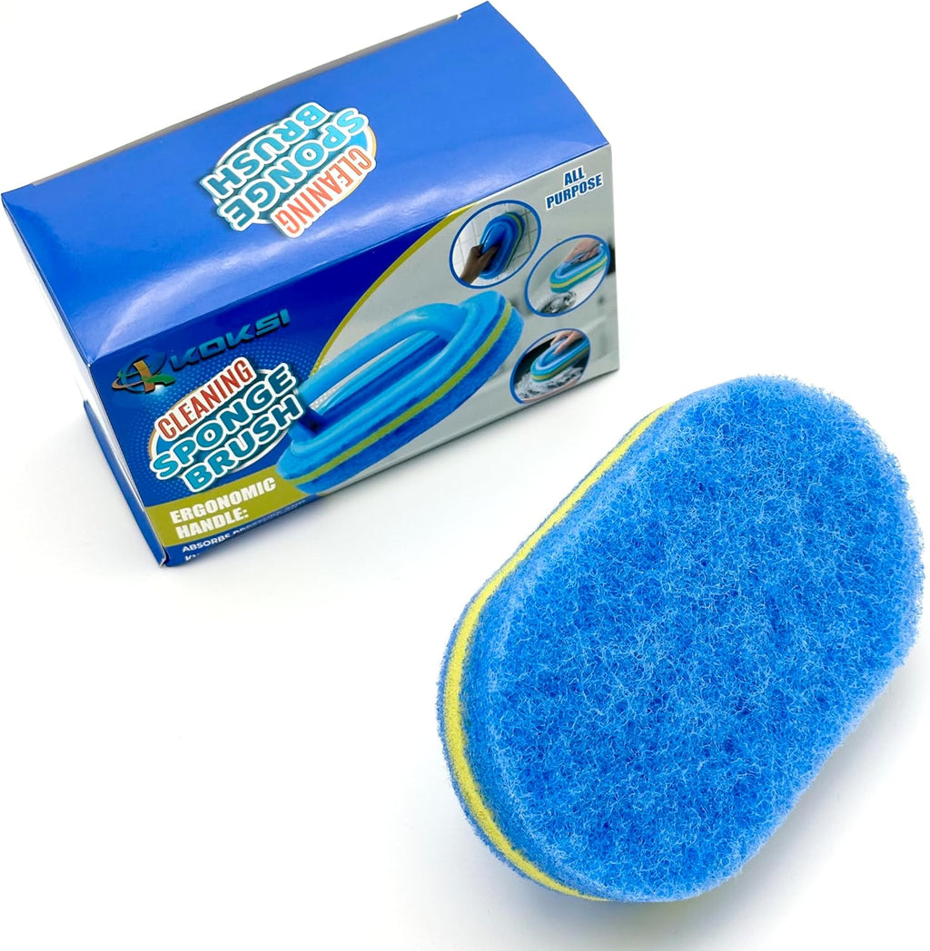 Cleaning Brush with Handle Kitchen Sponge Wipe