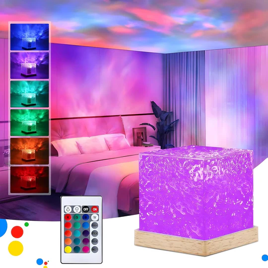 WaveGlow – Ocean Wave Aurora Projector